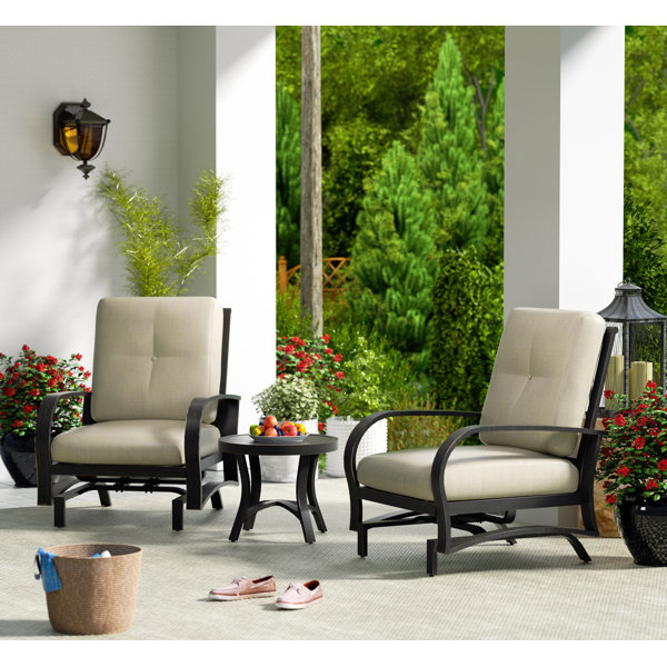 Peak Home Furnishings 3 Piece Seating Group with Sunbrella Cushions